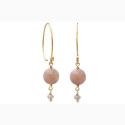 Gold plated ear rings - design 749