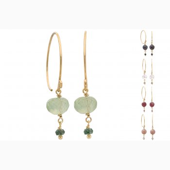 Gold plated ear rings - design 749