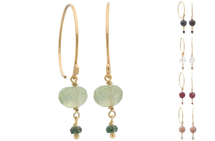 Gold plated ear rings - design 749