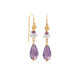 Amethyst, garnet, aquamarine