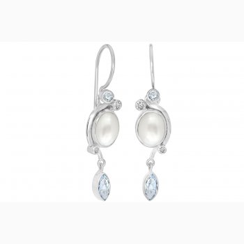 Silver ear ring - Optimism