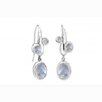 Silver ear ring - Casual Curve