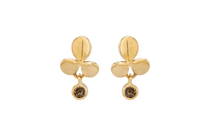 Gold plated ear pin - Trio