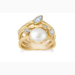 Gold plated ring - Optimism