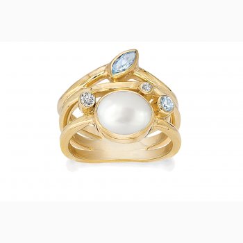 Gold plated ring - Optimism