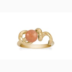 Gold plated ring - Soft Line