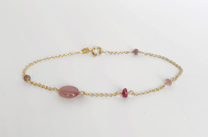 Guld armbnd, safir - Horizon