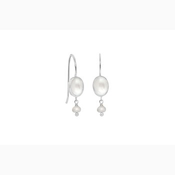 Silver ear ring with pearl - Paladino