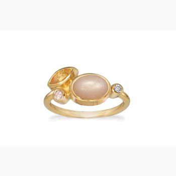 Gold plated ring - Moonlight