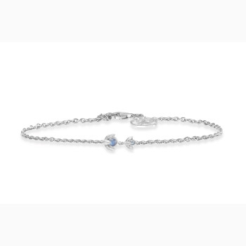 Slv armbnd - Water Lily