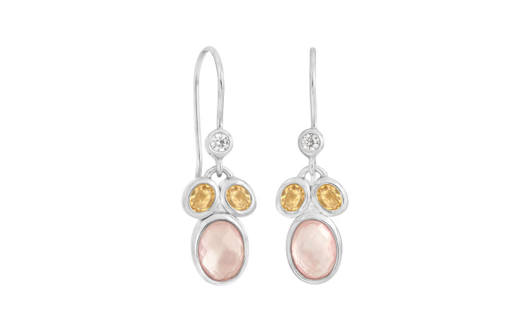 Silver ear ring - Prism