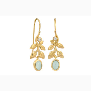 Gold plated ear ring - Vitality