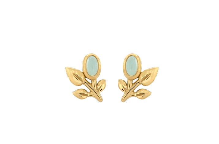 Gold plated ear pin - Vitality