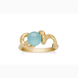 Gold plated ring - Soft Line