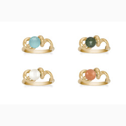 Gold plated ring - Soft Line