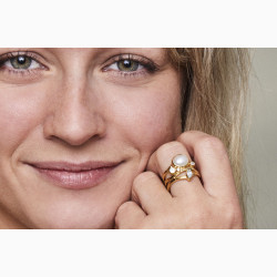Gold plated ring - Optimism