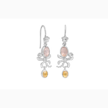 Silver ear ring - Dragonfly