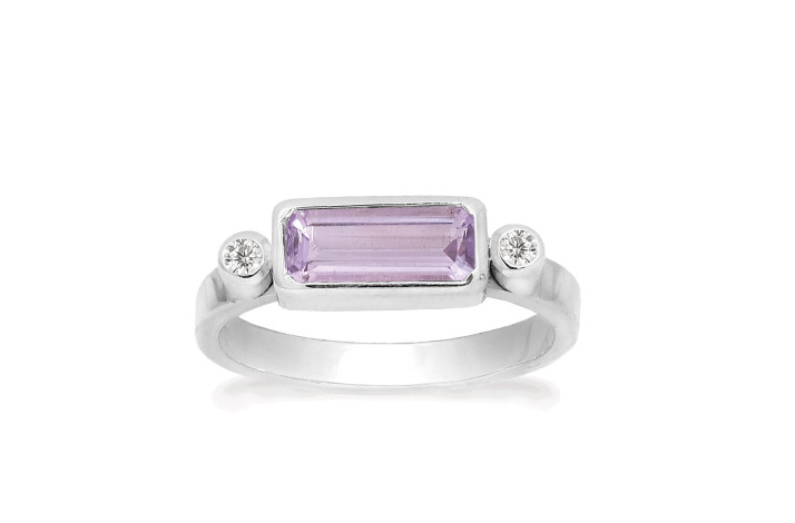 Silver ring - Petite Octagon