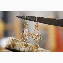 Gold plated ear ring - Dragonfly