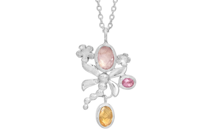 Silver necklace - Dragonfly