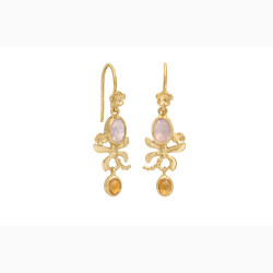 Gold plated ear ring - Dragonfly