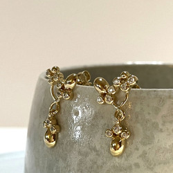 Gold plated ear ring - Ballroom