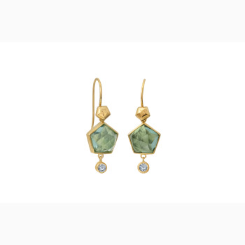 Gold plated ear ring - Arletta