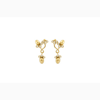 Gold plated ear ring - Ballroom