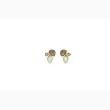 Gold plated ear pin - Belvedere