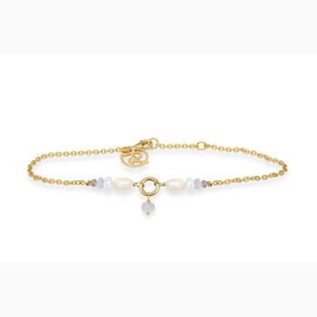 Forgyldt armbnd, krystal - Cordelia