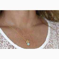 Gold plated necklace - Forest Lake