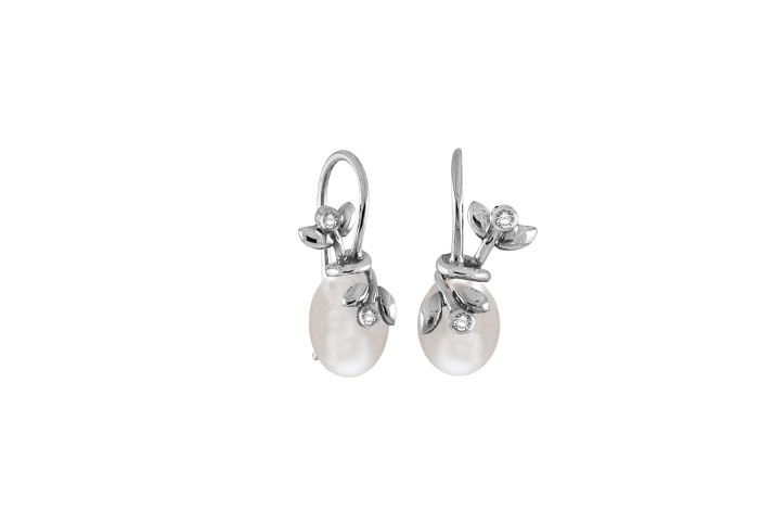 Silver ear ring - Adorable Lace