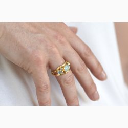 Gold plated ring - Forest Lake